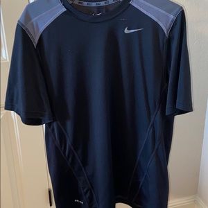 A black shirt sleeve shirt